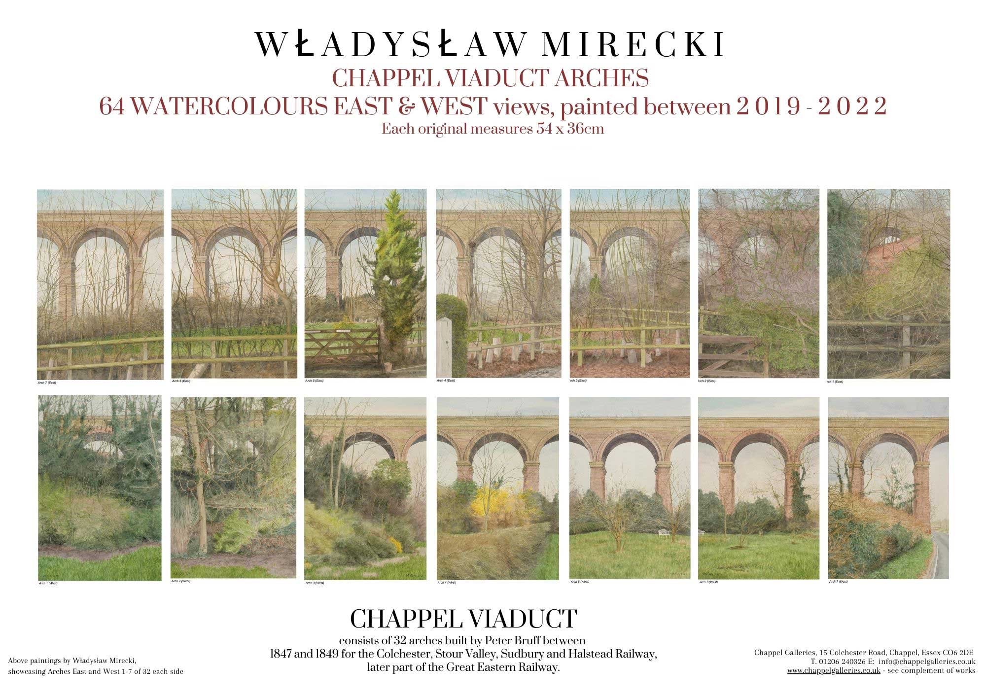 Chapel Viaduct , hotsell Colchester, Essex, England Original Watercolour Painting